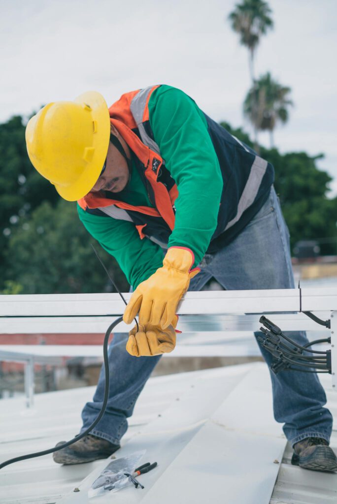 construction roof worker